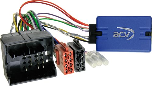 ACV Lenkradfernbedienungsadapter kompatibel mit Peugeot 207 307 407 807 308 mit CAN-Bus ohne Werksradio ab Bj. 2005 adaptiert auf Alpine