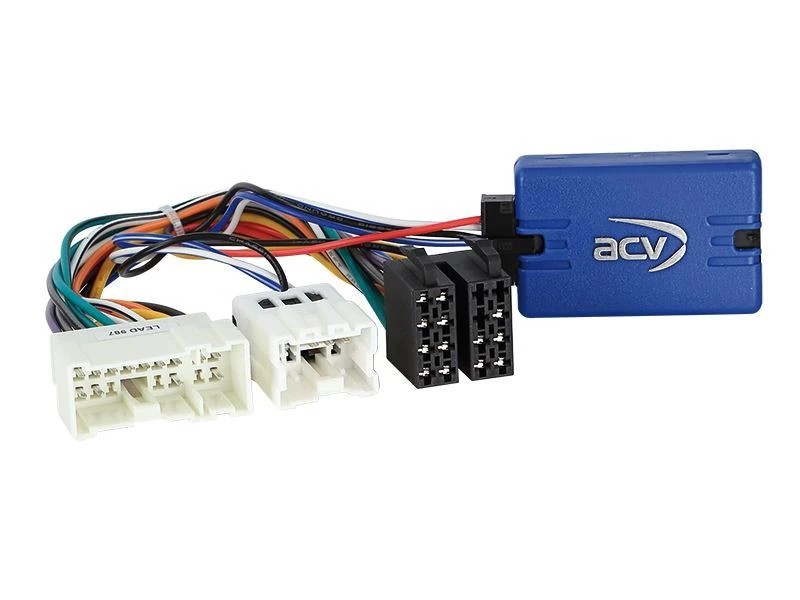 ACV Lenkradfernbedienungsadapter kompatibel mit Nissan Almera Primera Terrano X-Trail adaptiert auf Chinaradio