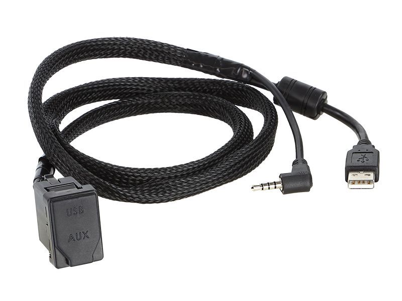 AUX / USB Relacement Adapter kompatibel mit Toyota Subaru Auris Avensis Hilux iQ Landcruiser Prius RAV4 Verso Yaris Mirai BRZ