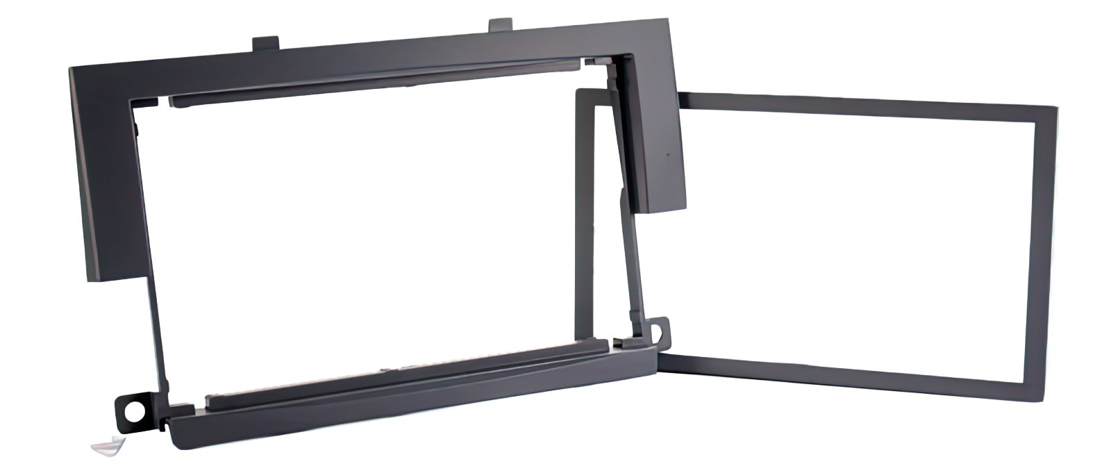 Radioblende 08703 kompatibel mit Mitsubishi Colt (CZ3) 2-DIN schwarz 01/2004-11/2008