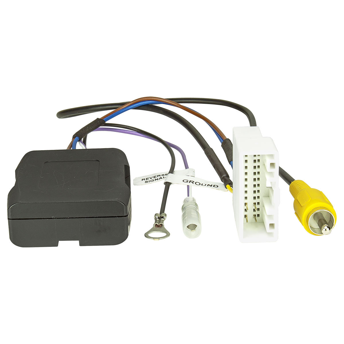 Adapter OEM Rückfahrkamera an Nachrüstradio kompatibel mit Hyundai iX35 ab 2014 mit 24 pin Connector