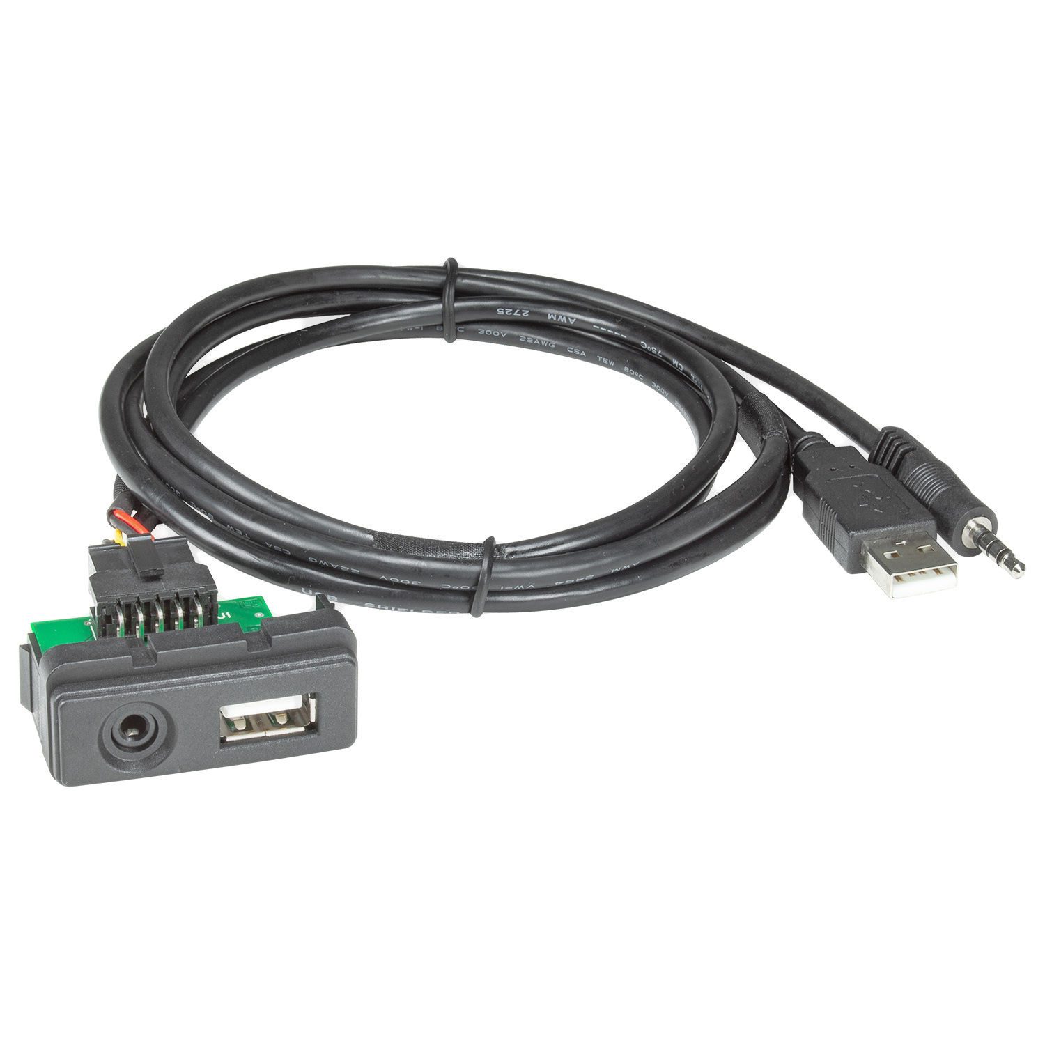 tomzz Audio AUX / USB Relacement Adapter kompatibel mit Mazda 2 3 5 6 CX-5 CX-7 Fahrzeuge ab 2012 USB Klinkestecker