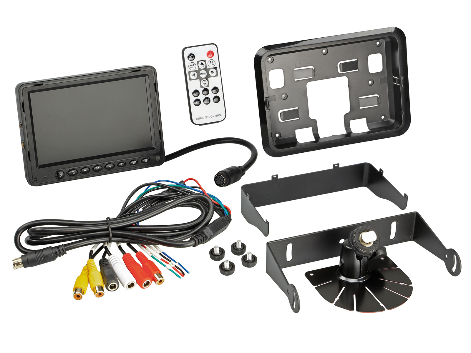 ACV 5" Monitor universal schwarz / anthrazit 3 Videoeingänge 