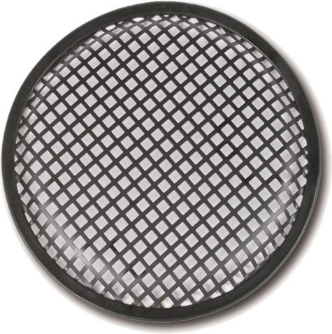 Lautsprechergitter / Lautsprecherabdeckung für 250 mm Lautsprecher schwarz mit Quadratlochung