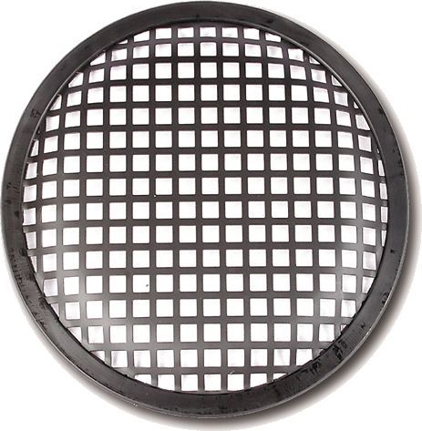 CHP Lautsprechergitter / Lautsprecherabdeckung für 200 mm Lautsprecher schwarz mit Quadratlochung