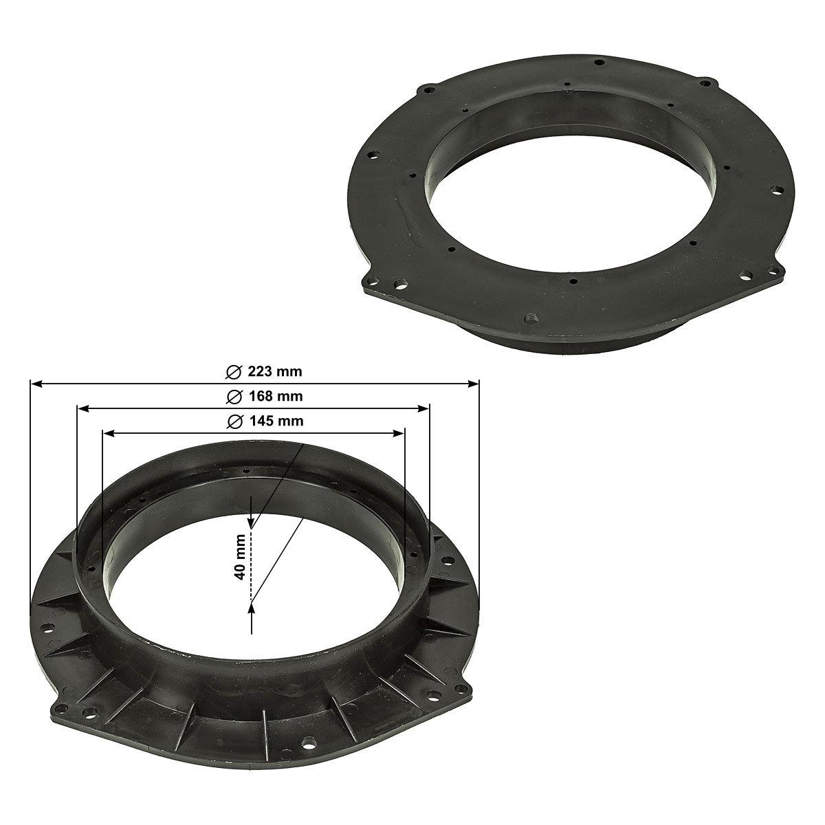 tomzz Audio SOLID Lautsprecher Adapterringe kompatibel mit Audi A1 A3-/bilder/big/LR03-001-2.jpg