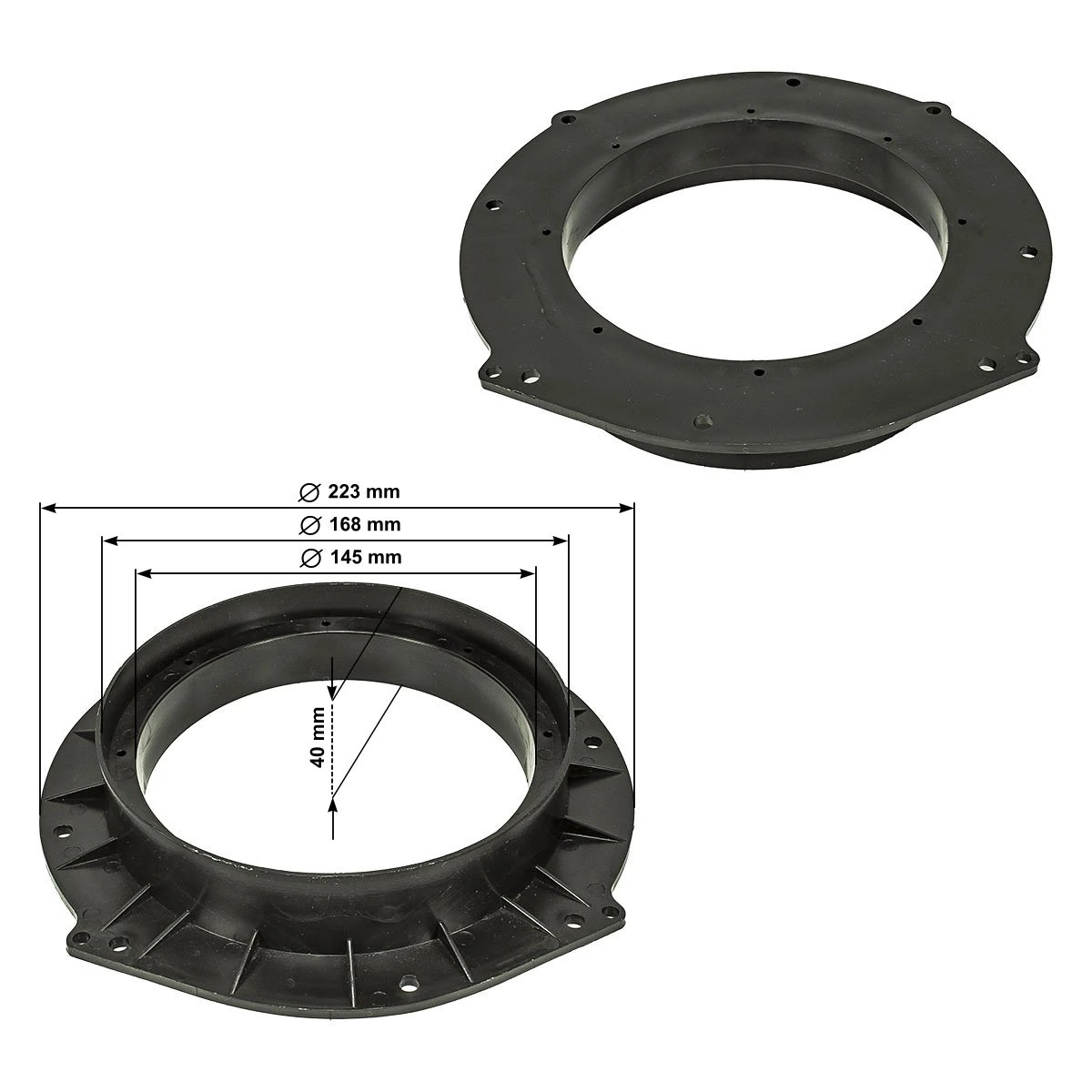 tomzz Audio SOLID Lautsprecher Adapterringe kompatibel mit Audi A1 A3-/bilder/big/LR03-001-2.jpg