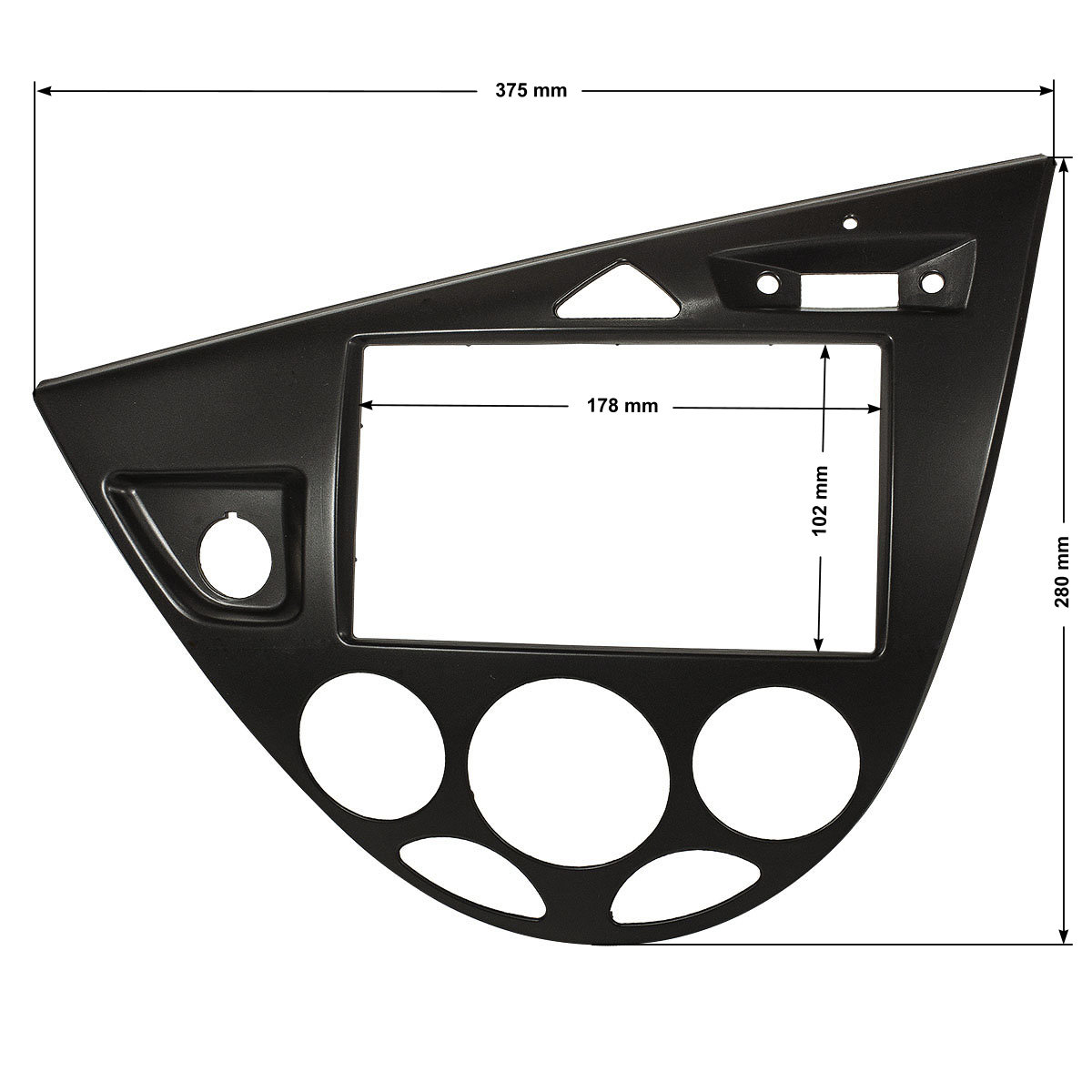 tomzz Audio Doppel DIN Radioblende kompatibel mit Ford Focus schwarz-/bilder/big/RB15-005-2.jpg
