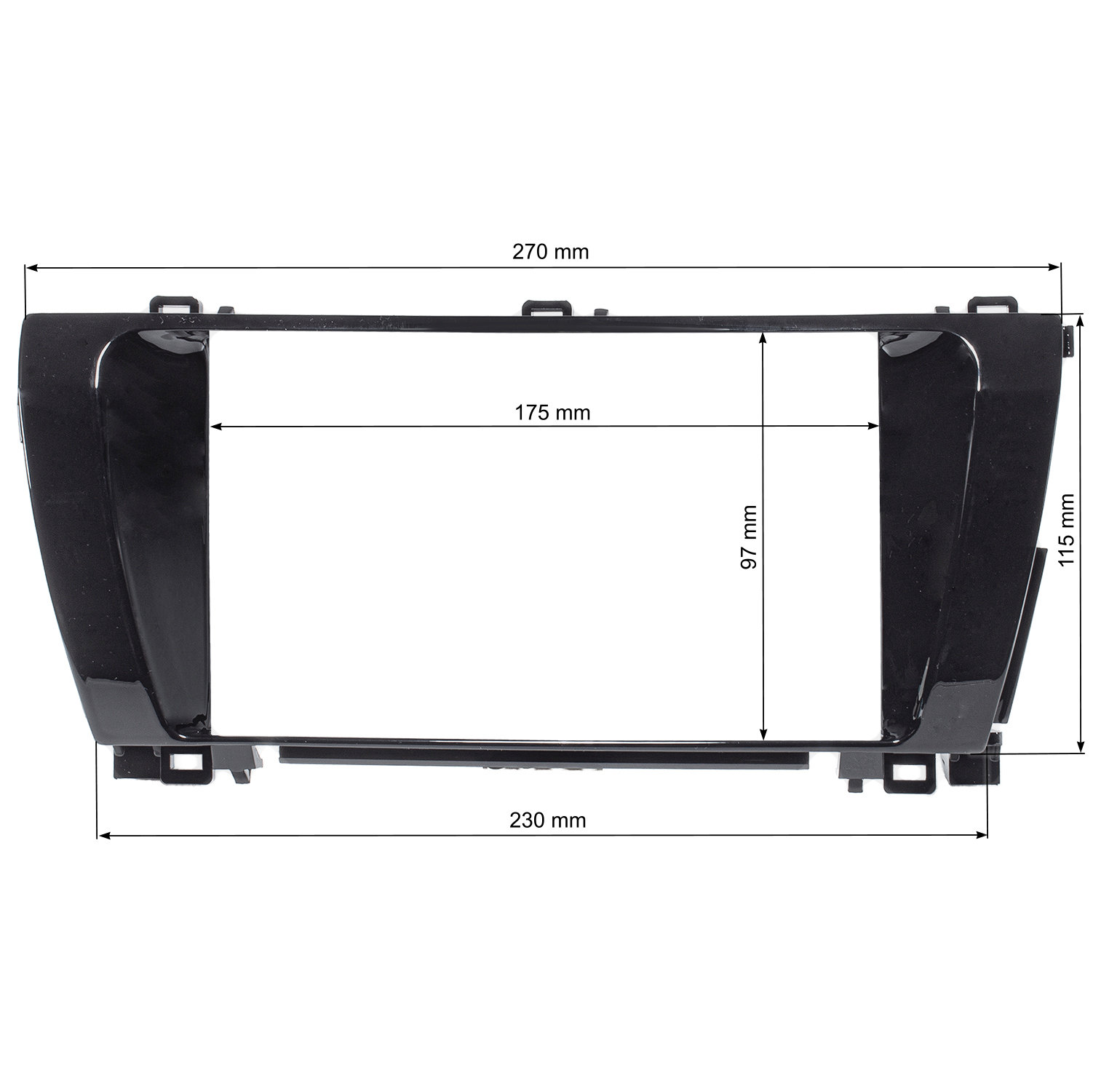Doppel DIN 1DIN Radioblende kompatibel mit Toyota Corolla E170 Piano-/bilder/big/RB55-000-5.jpg