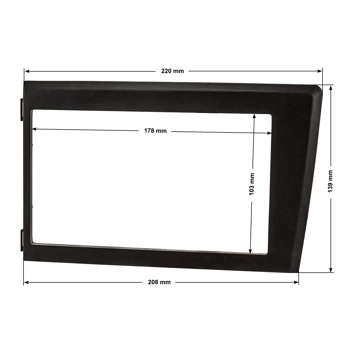 tomzz Audio Radioblende kompatibel mit Volvo S60 V70 XC70 2 DIN-/bilder/big/RB56-003-2.jpg