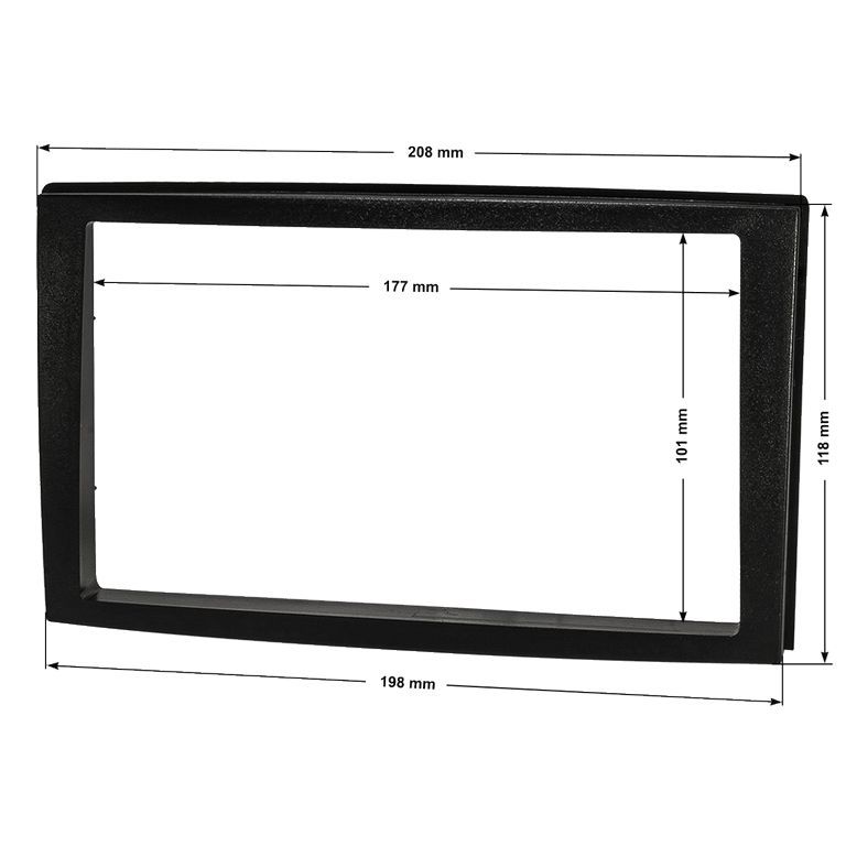 tomzz Audio Radioblende kompatibel mit Mazda Premacy 2 DIN schwarz ab-/bilder/big/TGT_24434_1.jpg