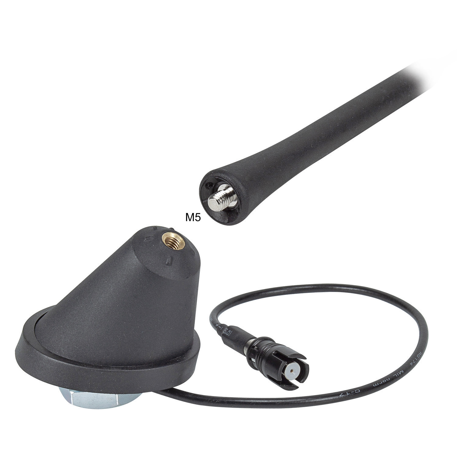 tomzz Audio 24cm Dachantenne AM FM mit Verstärker adaptiert auf RAKU 2-/bilder/big/TO10013-24-2.jpg