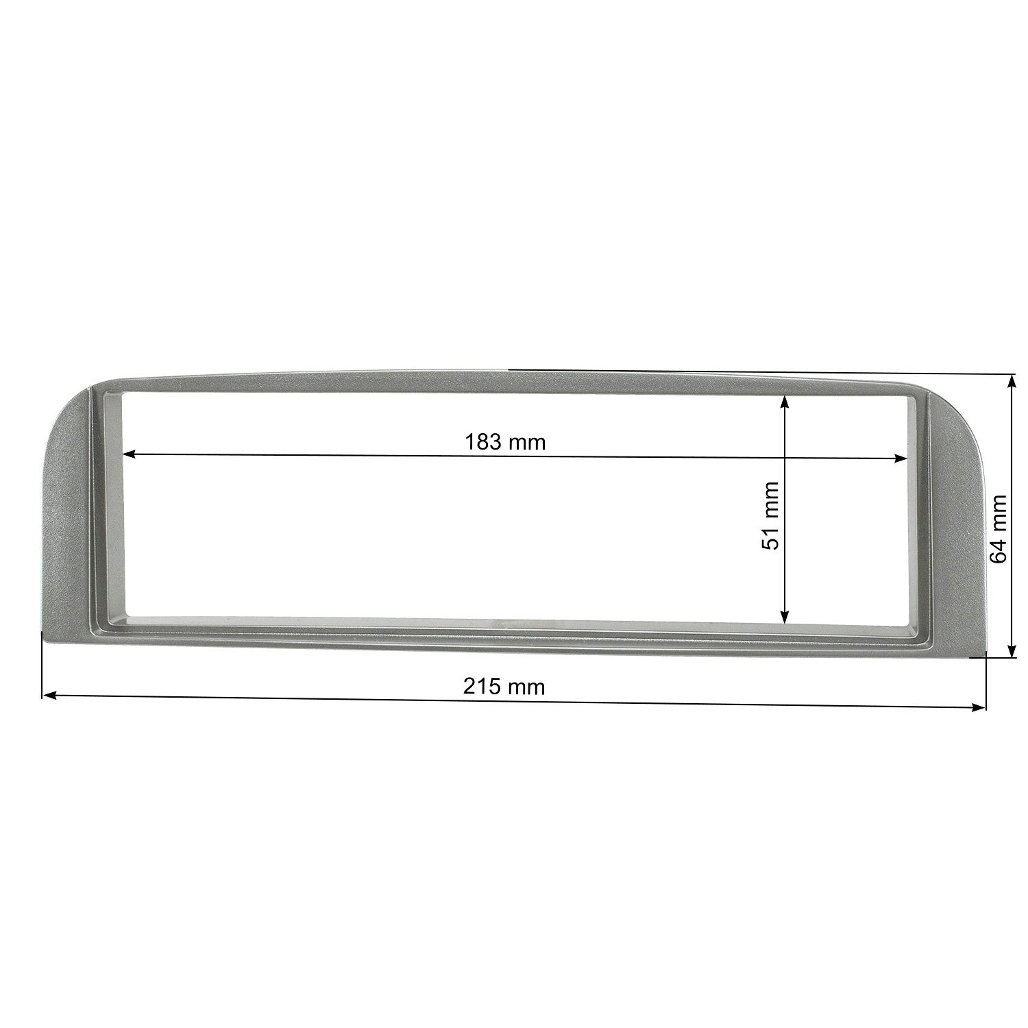 Radioblende kompatibel mit Alfa Romeo 147 GT 156 silber 2000-2010-/bilder/big/TO24002-3.jpg