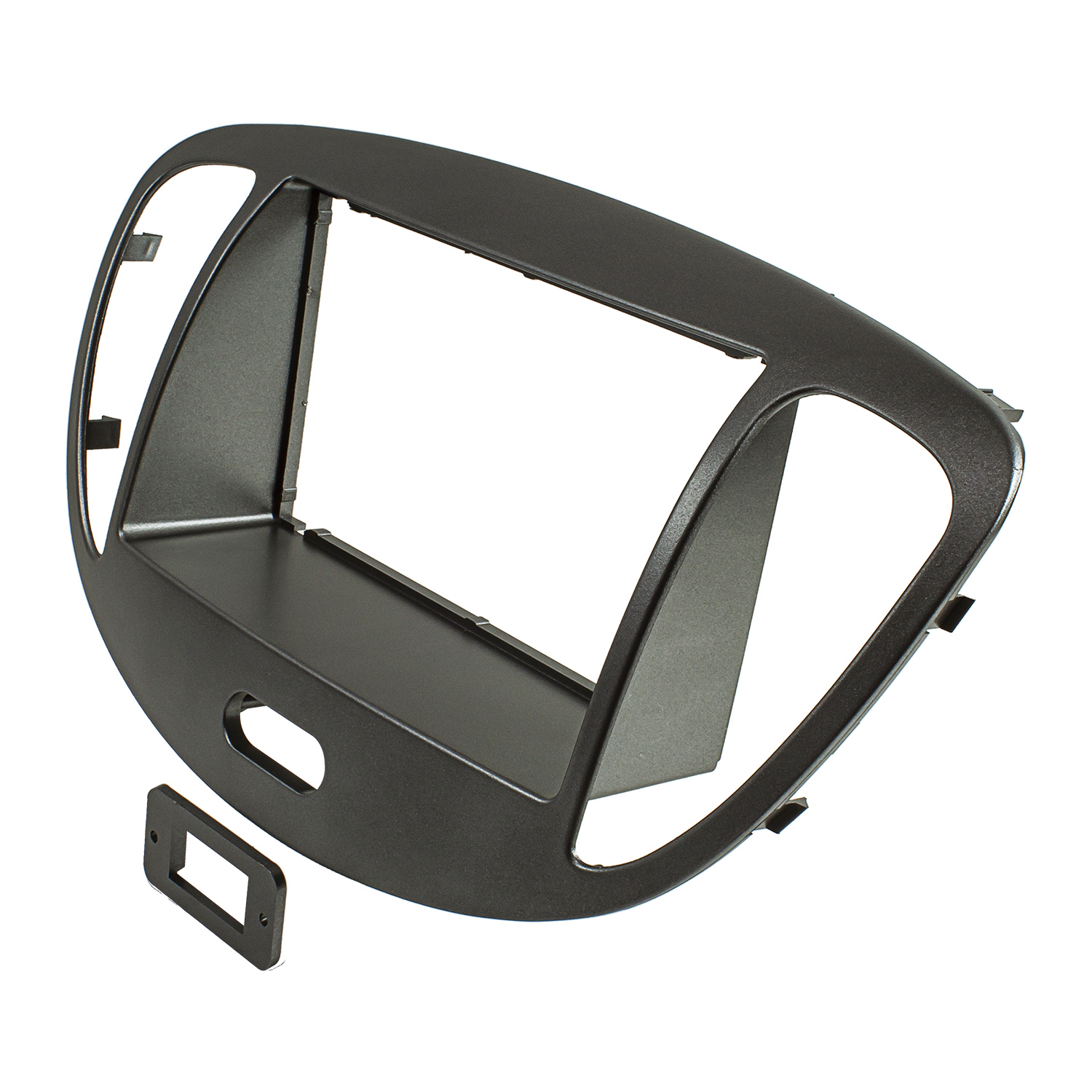 Doppel DIN 1DIN Radioblende kompatibel mit Hyundai i10 dunkelsilber-/bilder/big/TO24322.2-3.jpg