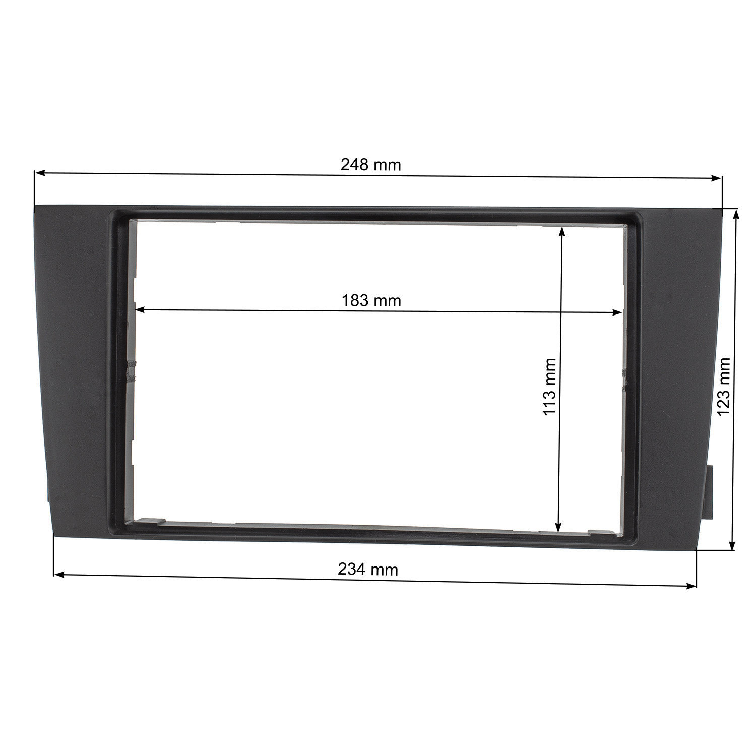 Doppel DIN Radioblende kompatibel mit Audi A6 C5 B4 schwarz Symphony-/bilder/big/TO24402-4.jpg