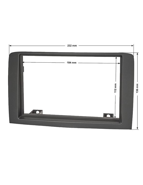 ACV Radioblende kompatibel mit Fiat Idea 2-DIN grau ab Bj. 2005-/bilder/big/TO24410a_1.jpg