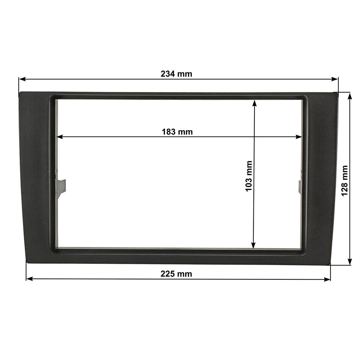 Doppel DIN Radioblende kompatibel mit Audi Seat A4 Exeo B7 8E 8H 3R-/bilder/big/TO24467-3.jpg