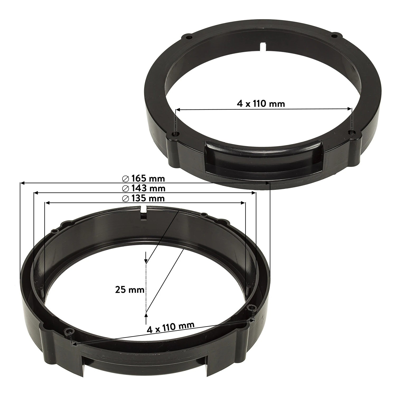 tomzz Audio Lautsprecher Adapterringe kompatibel mit VW Seat Polo-/bilder/big/TO28095-2.jpg