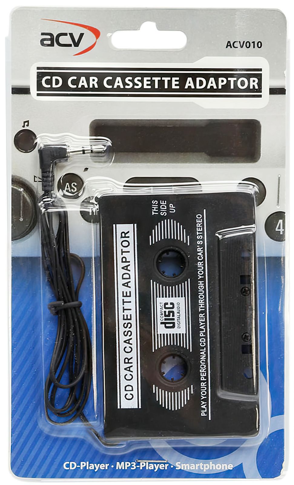 AUX In Adapter Adapterkassette zum Anschluss von Audiogeräten wie Smartphone CD-Player MP3-Player etc. mit 3.5 mm Kopfhörerausgang