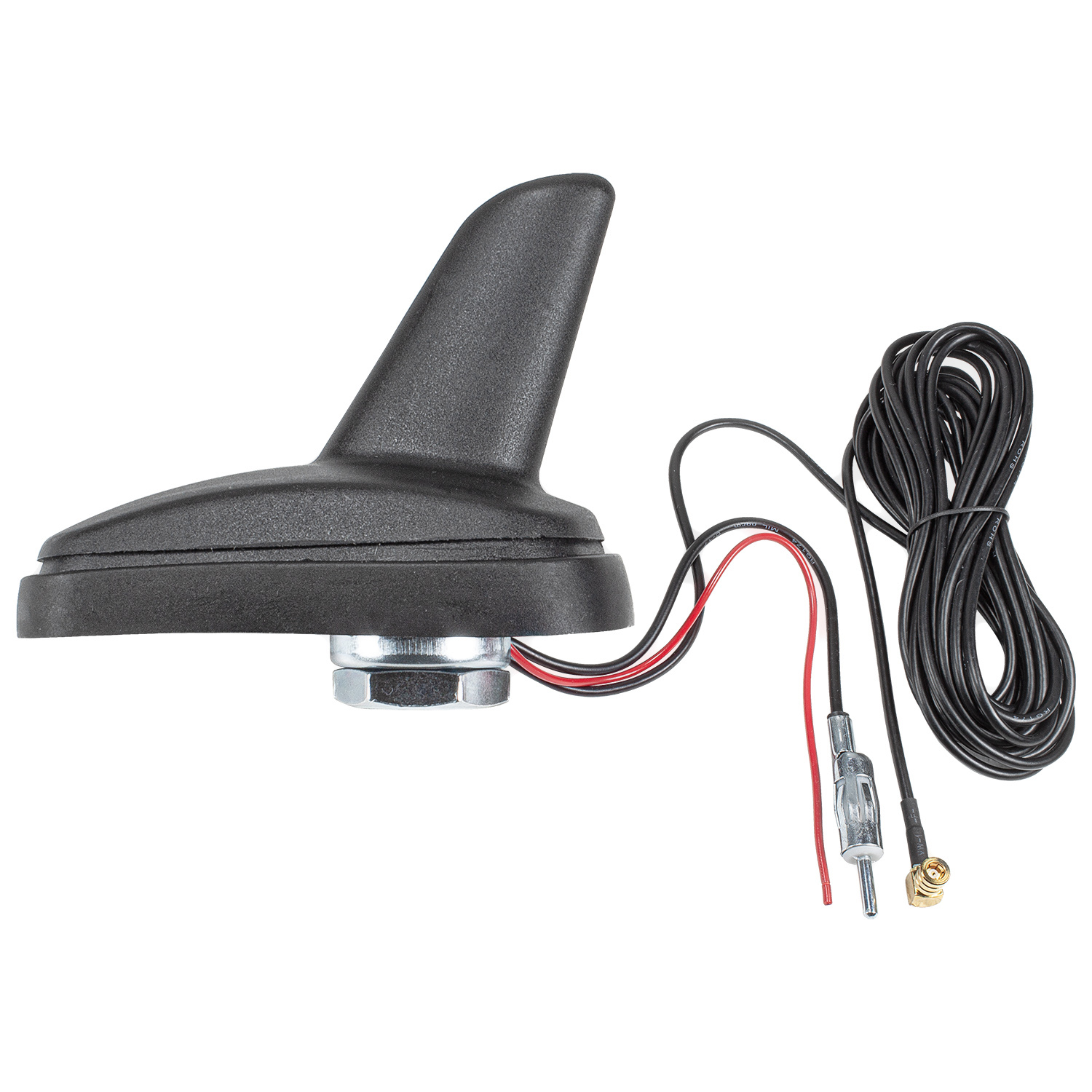 tomzz Audio Shark Design I Dachantenne AM FM GPS mit Verstärker adaptiert auf DIN (m) SMB (m)