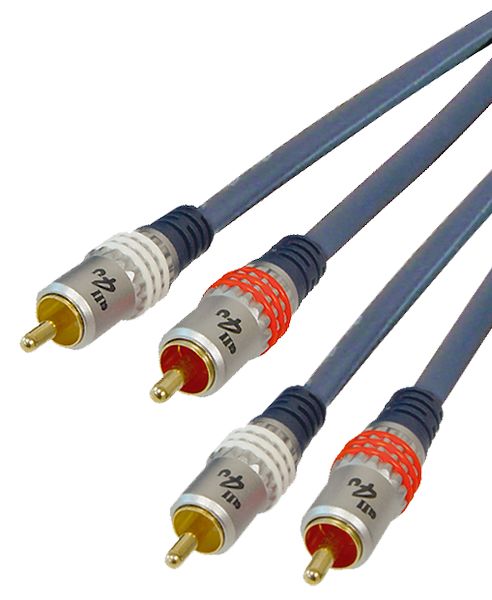 all4u Cinchkabel für den professionellen Einsatz BBA3-5L Länge: 5.0m 