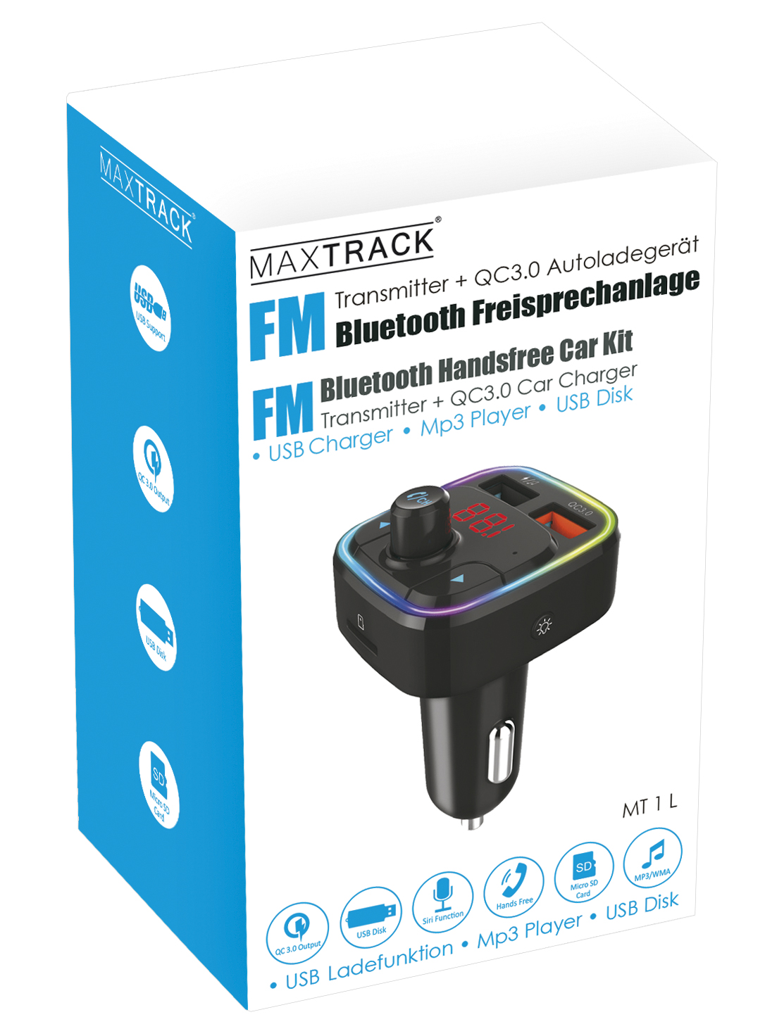 Maxtrack FM Bluetooth Freisprechanlage Audiotransmitter Schnell Ladeadapter-/bilder/big/bluetooth_mt1_detail_5.jpg