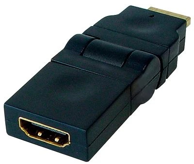 HDMI Stecker auf Kupplung / 90 Grad knickbar und drehbar 
