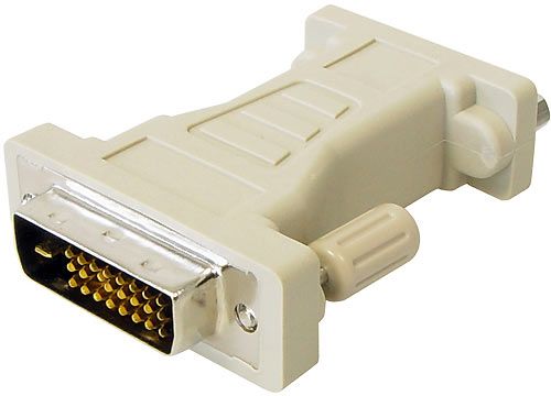 Adapter DVI Stecker 24+1 auf Sub D-Kupplung 15pol. HD-/bilder/big/c214-ruecks.jpg