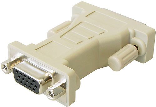 Adapter DVI Stecker 24+1 auf Sub D-Kupplung 15pol. HD 