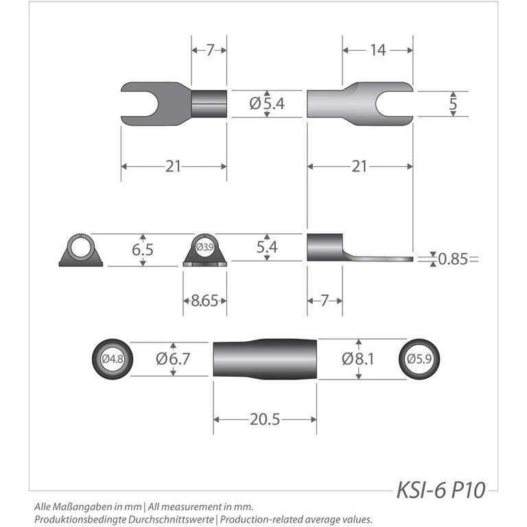 6.0 mm² Gabelkabelschuh / Gabelschuh 24k vergoldet 10 Stück-/bilder/big/ksi6_schema.jpg
