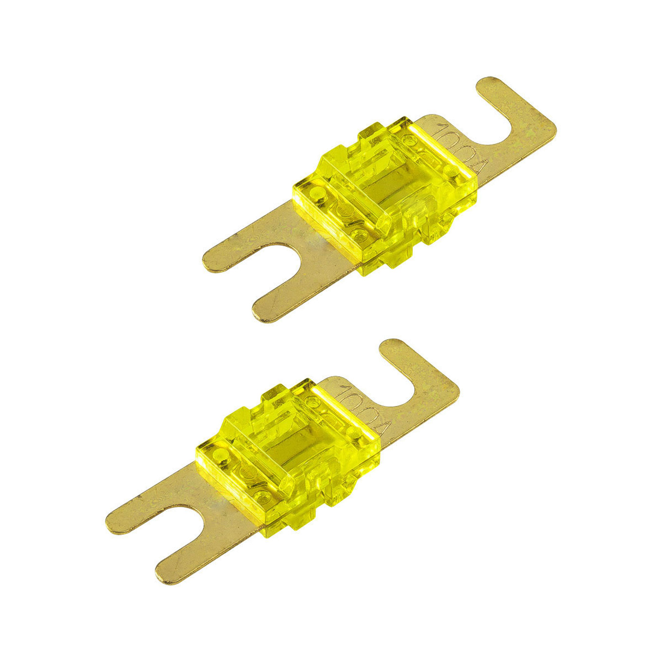 100A Mini-ANL Sicherung 2 Stück vergoldete Kontakte 