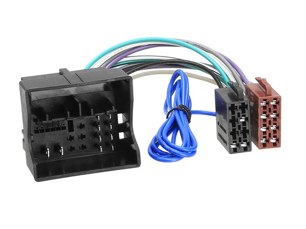 Autoradio Adapter Kabel kompatibel mit Skoda Octavia Yeti ab Bj. 2013 adaptiert von Quadlock auf ISO (m)