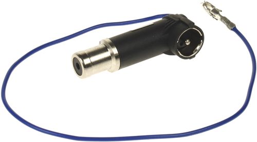 Antennenadapter kompatibel mit Seat Phantomspeisung kurze Version ab Bj. 2002 adaptiert von ISO (f) auf ISO (m)