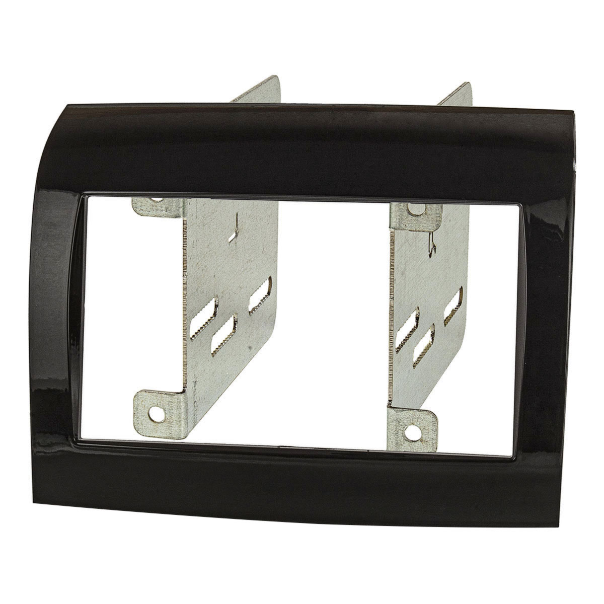 tomzz Audio Doppel DIN Radioblende kompatibel mit Fiat Peugeot Citroen Dodge Ducato Boxer Jumper Piano Lack schwarz mit UConnect OEM