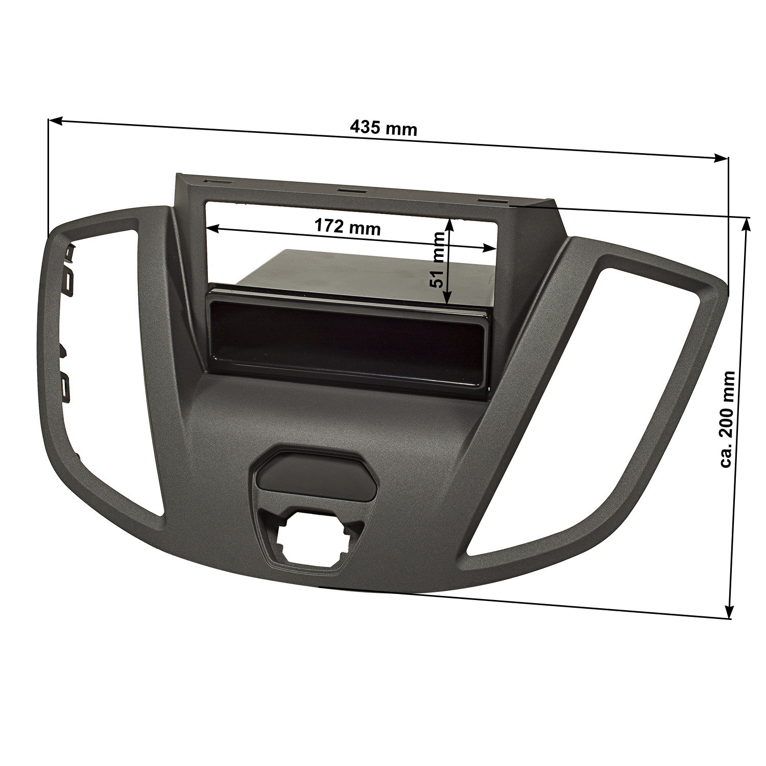 tomzz Audio Doppel DIN Radioblende kompatibel mit Ford Transit (V363)-/bilder/big/rb15-007_2.jpg