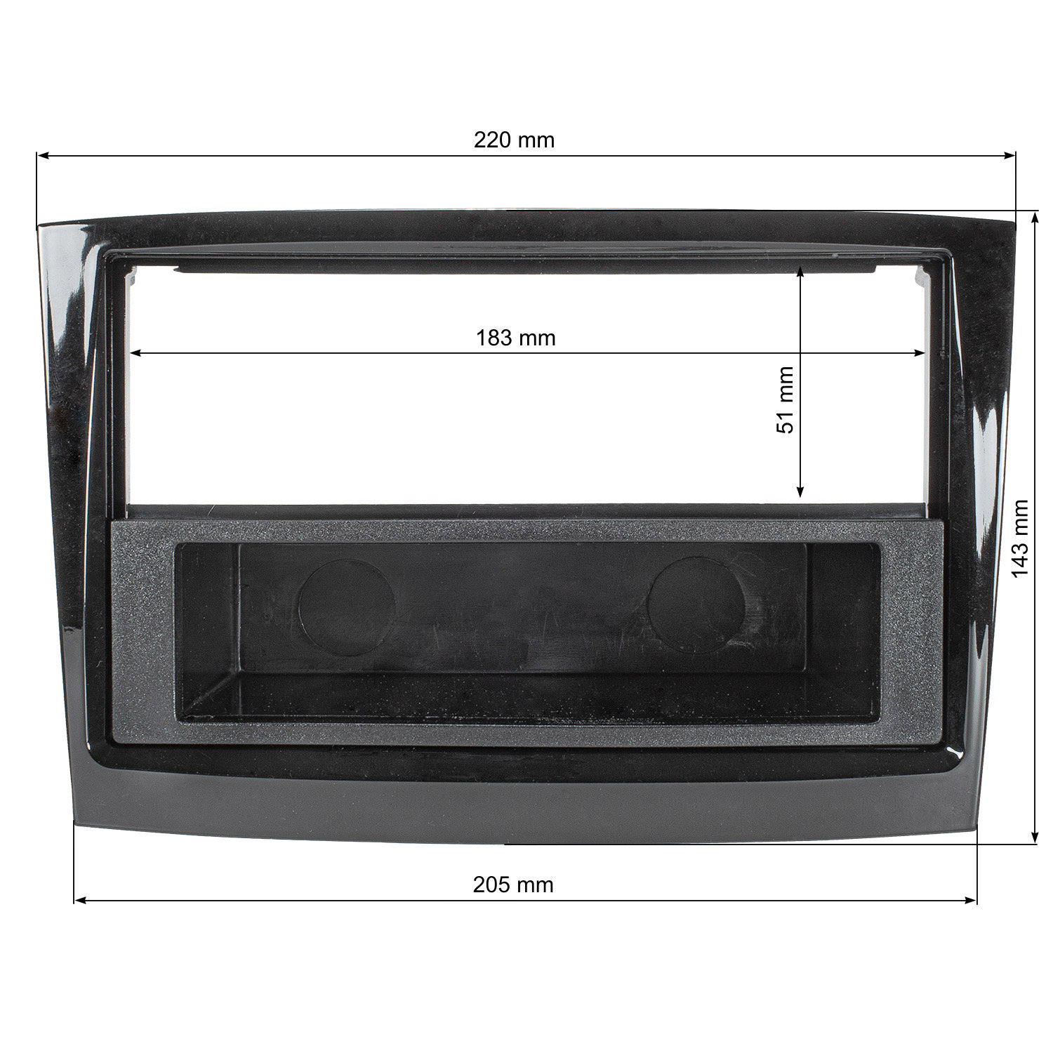 Radioblende kompatibel mit Opel Fiat Combo Doblo Piano Lack schwarz-/bilder/big/rb39-000-3.jpg