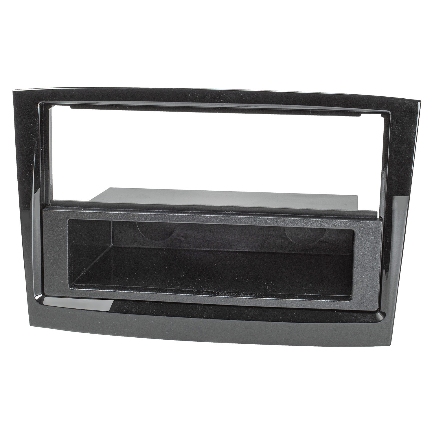 Radioblende kompatibel mit Opel Fiat Combo Doblo Piano Lack schwarz 