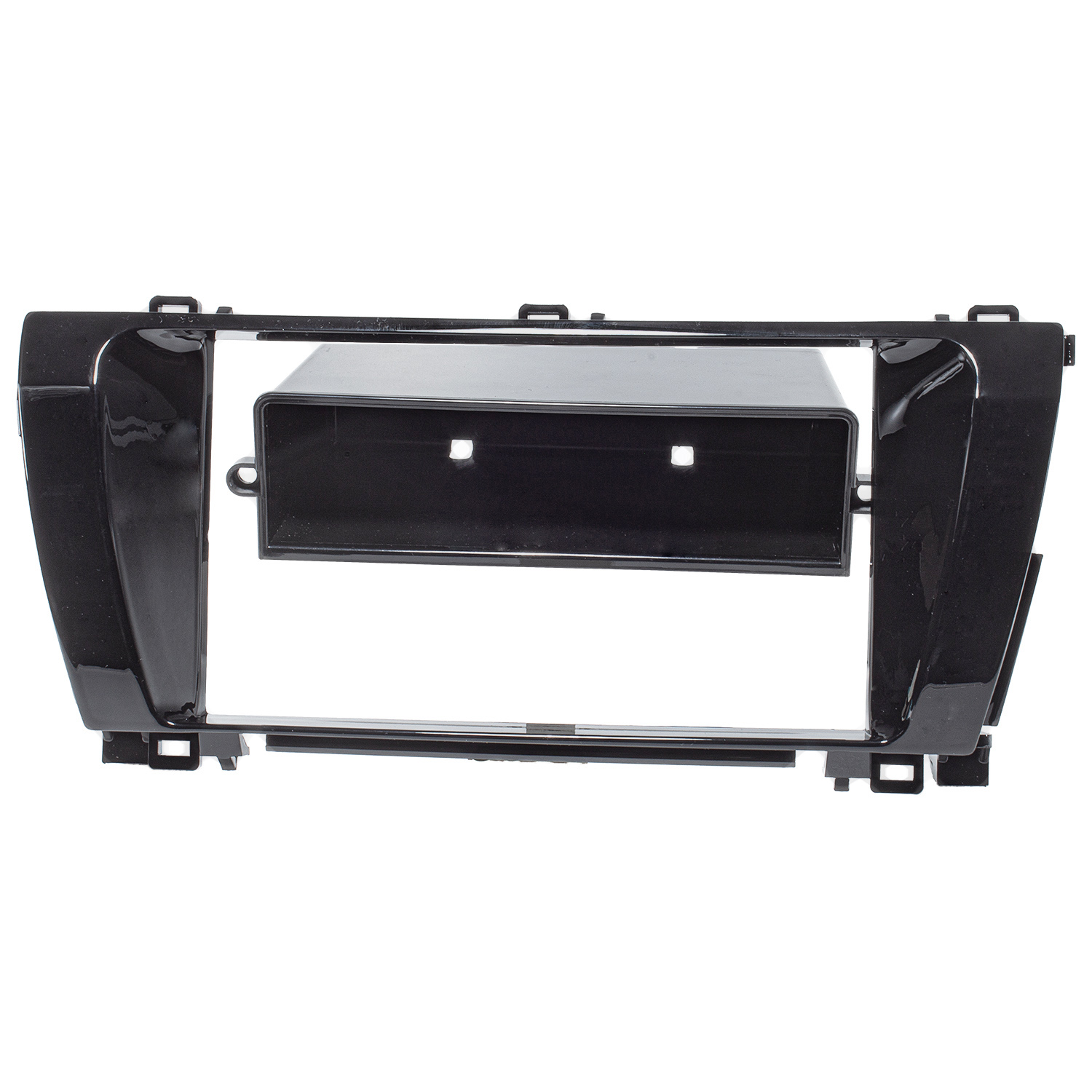 Doppel DIN 1DIN Radioblende kompatibel mit Toyota Corolla E170 Piano Lack schwarz 2014