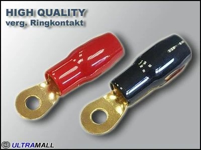 Ringkontakt High Quality 25mm² rot/schwarz 4 Stk. 