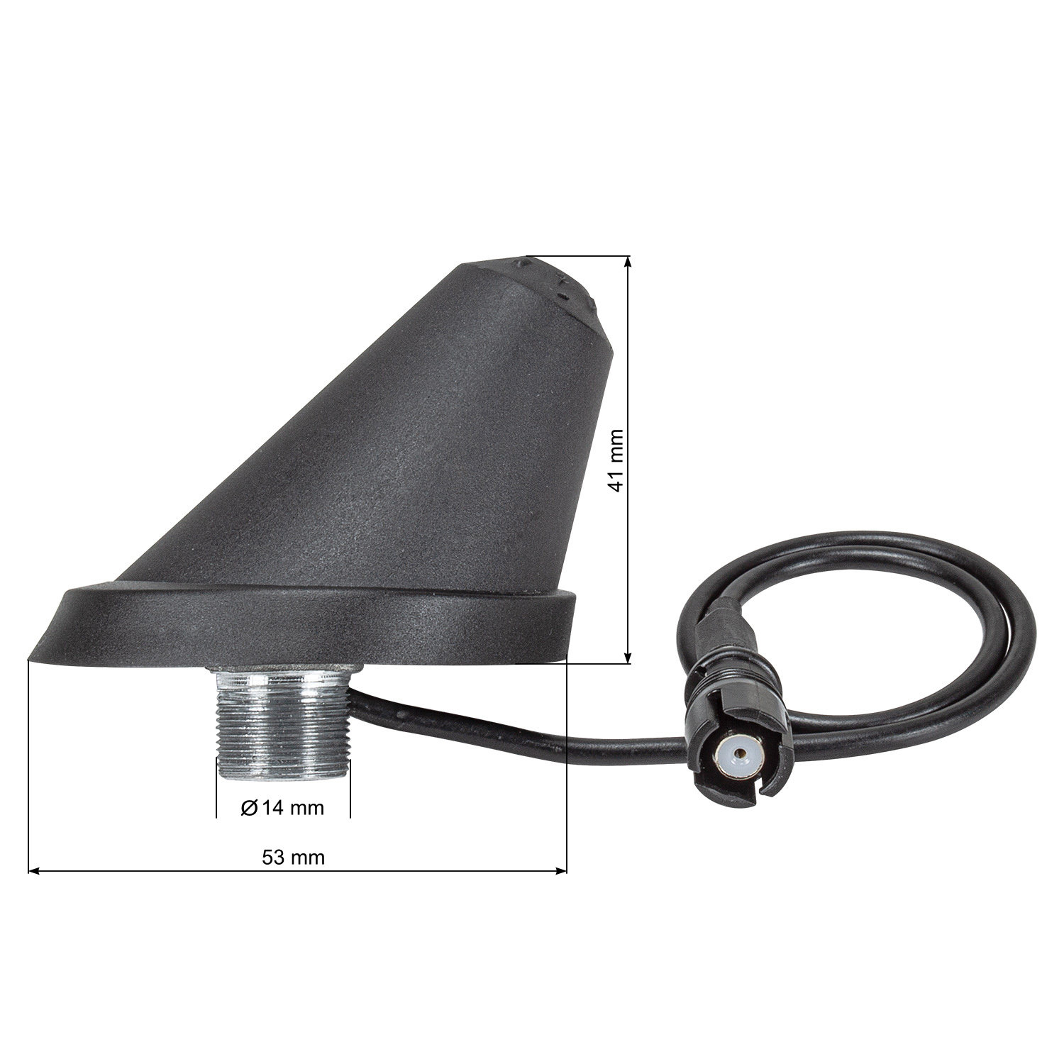tomzz Audio Ersatz Antennenfuss RAKU II mit Verstärker-/bilder/big/to10013fuss_1.jpg