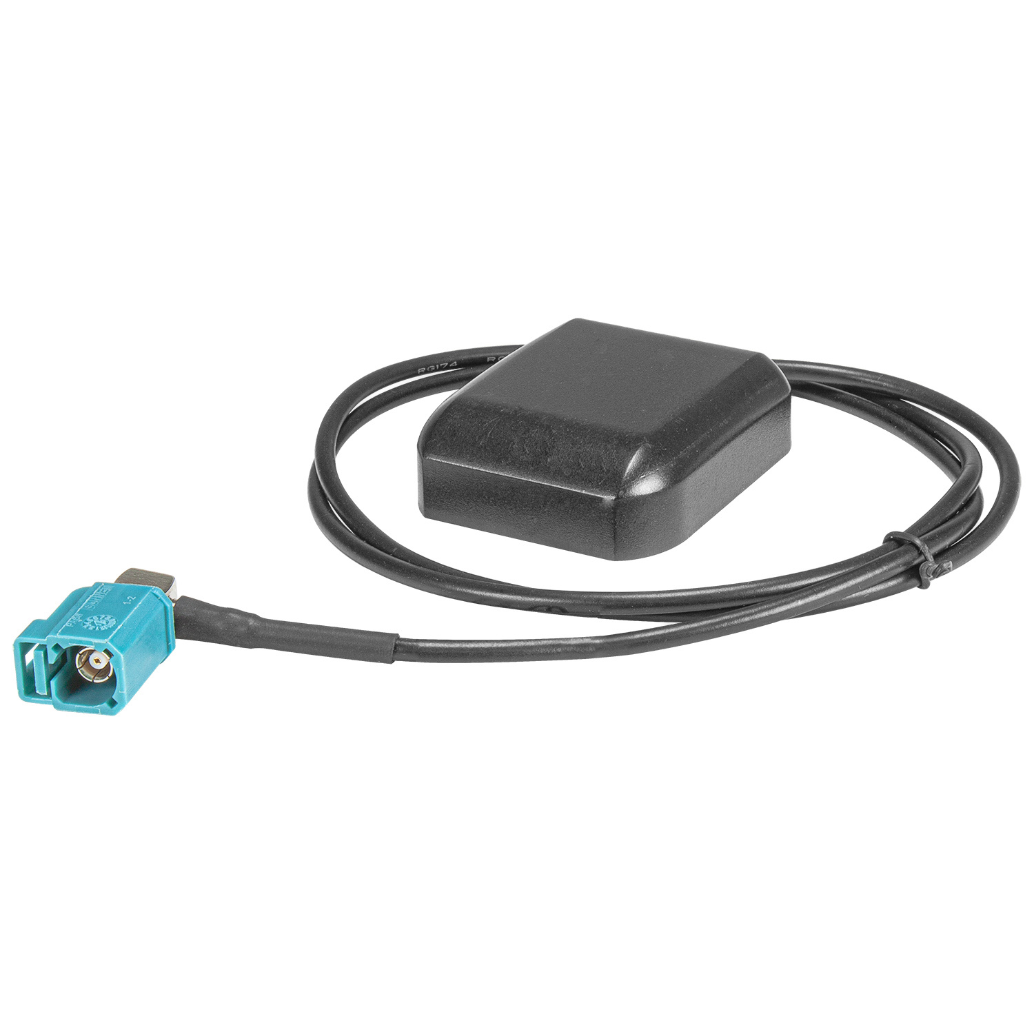 GPS Antenne Fakra Stecker Innenmontage Magnet 0.7m Kabel Klebepad kompatibel mit Audi Mercedes VW Blaupunkt Zenec MFD2 MFD3 RNS300 RNS310 RNS510