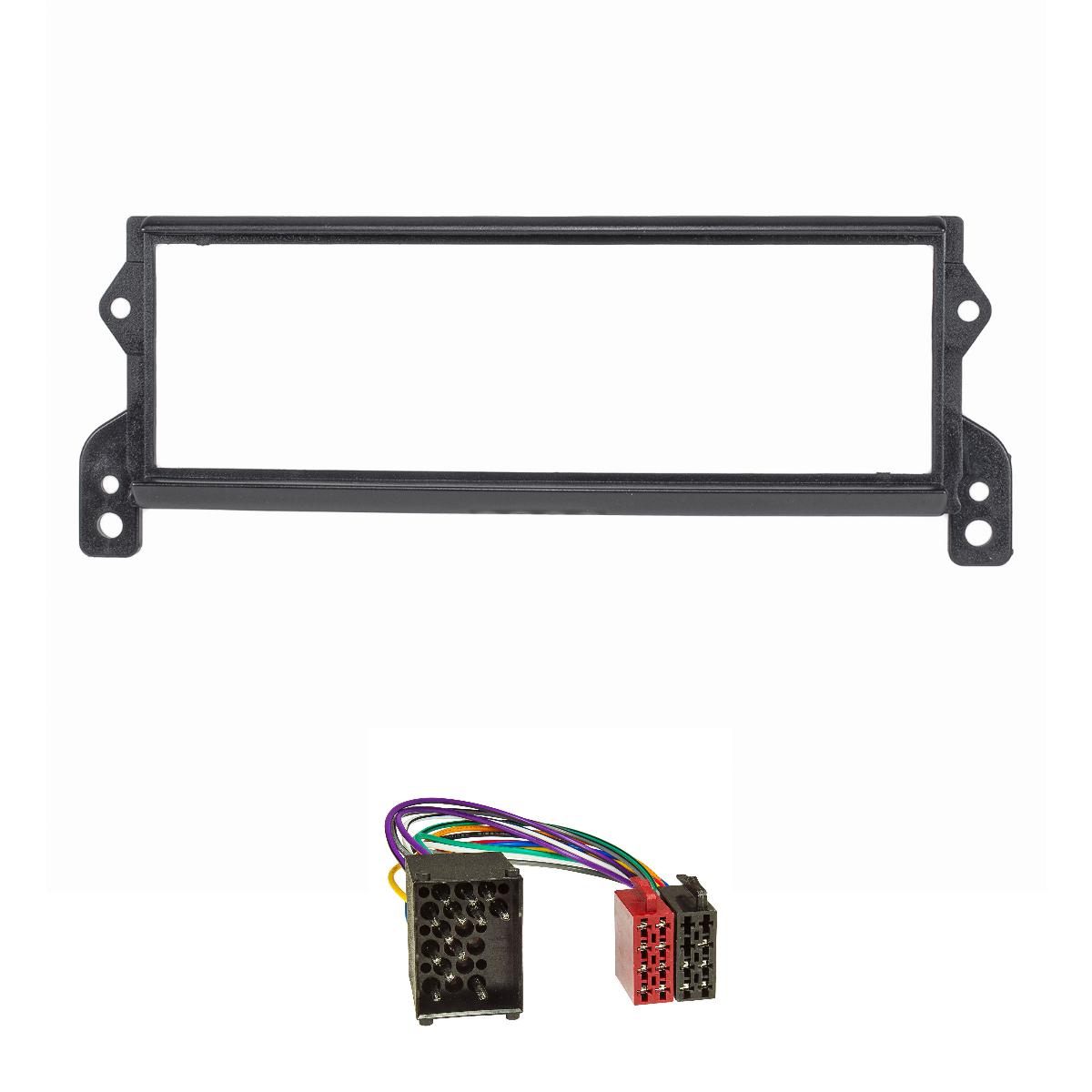 Radioblende Set kompatibel mit BMW Mini Mini One One D Cooper Cooper S (R50 R52 R53) 2001-2006 Adapter Rundpin