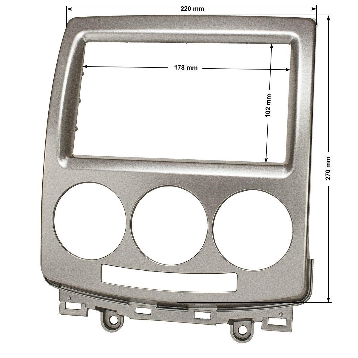 tomzz Audio Doppel DIN Radioblende kompatibel mit Mazda 5 (CR) silber-/bilder/big/to24558_1.jpg