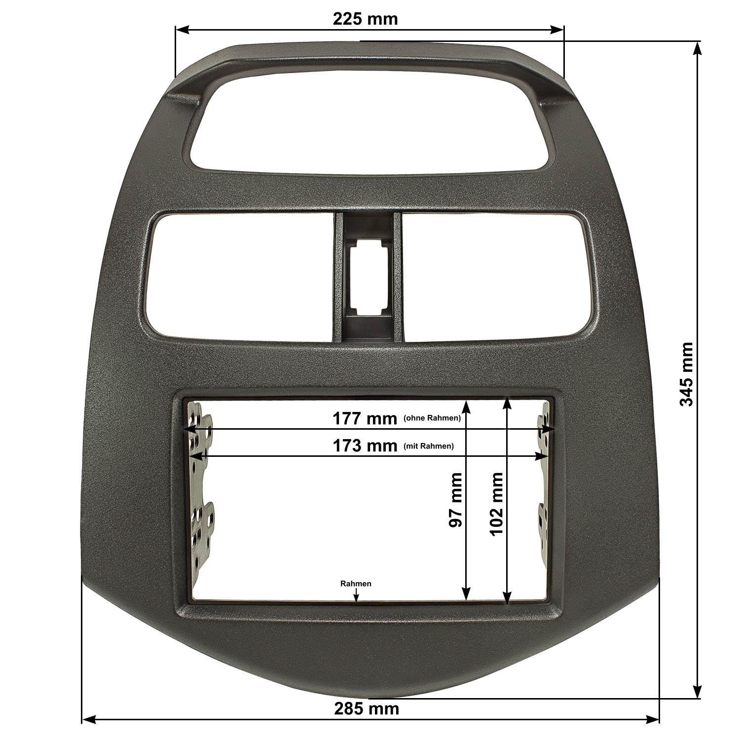 Doppel DIN Radioblende kompatibel mit Chevrolet Daewoo Spark Matiz-/bilder/big/to24606_1.jpg