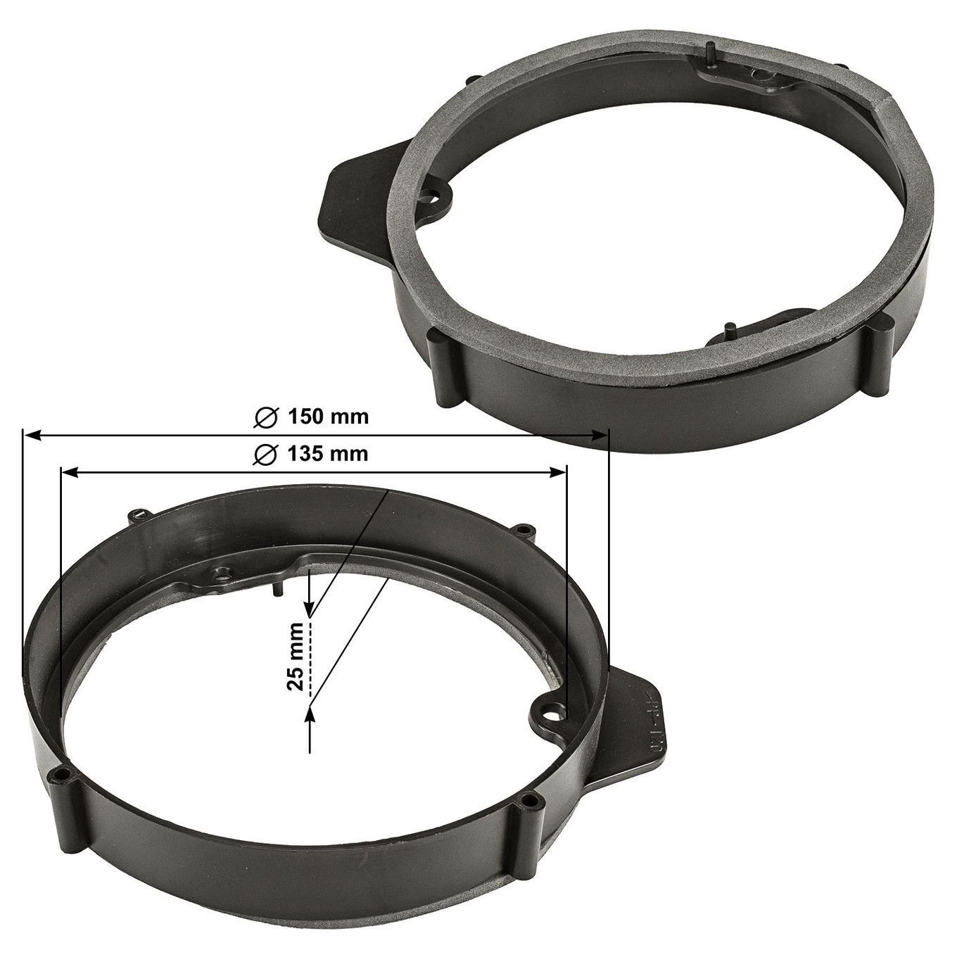 tomzz Audio Lautsprecher Adapterringe kompatibel mit Mercedes A B CLA-/bilder/big/to28174_1.jpg