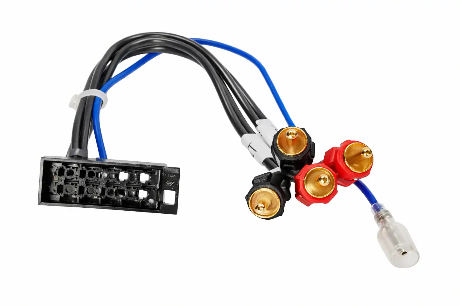 Vorverstärker Adapter Low Level ISO 10-polige Buchse auf 4 Chinch Stecker