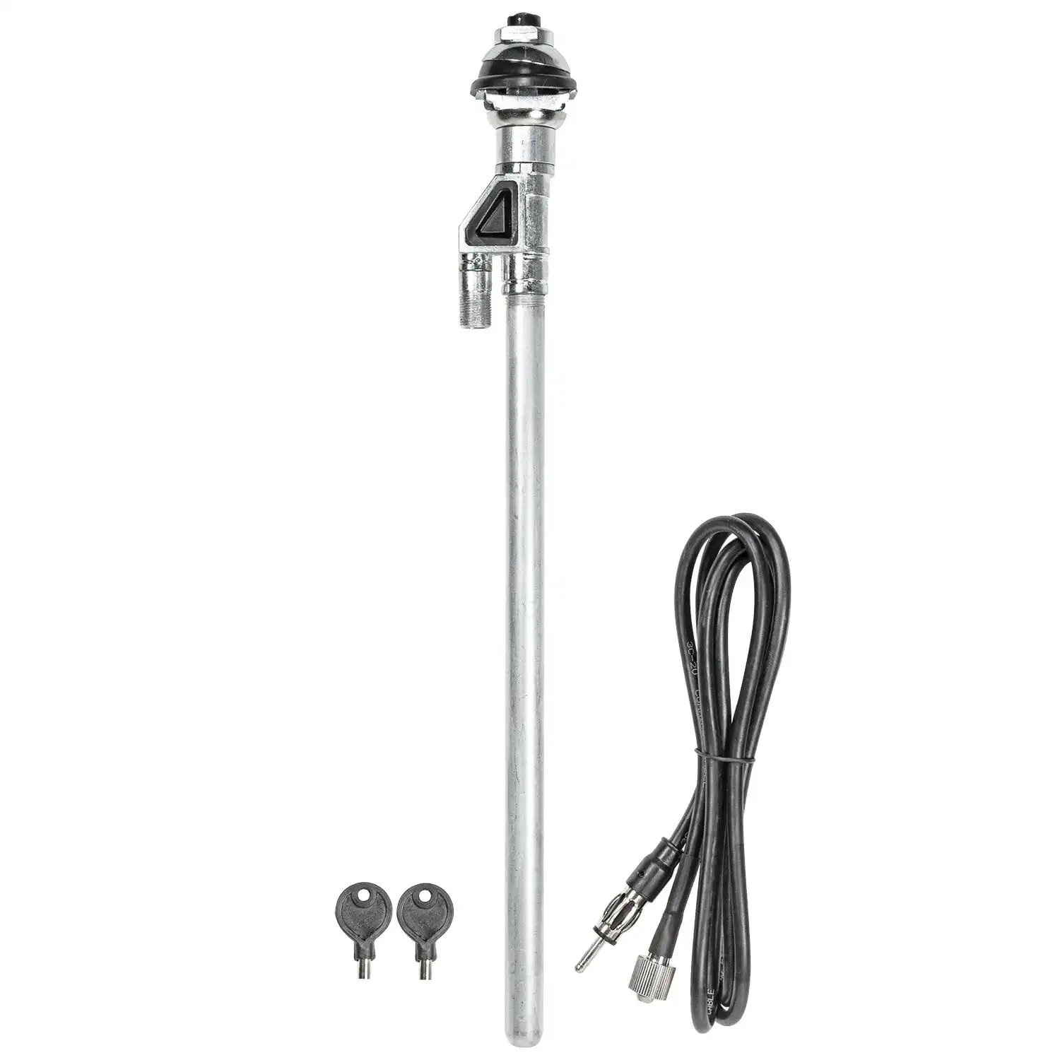 HQ Universal Teleskopantenne Edelstahl Kotflügel großer Kopf 4 Teleskope