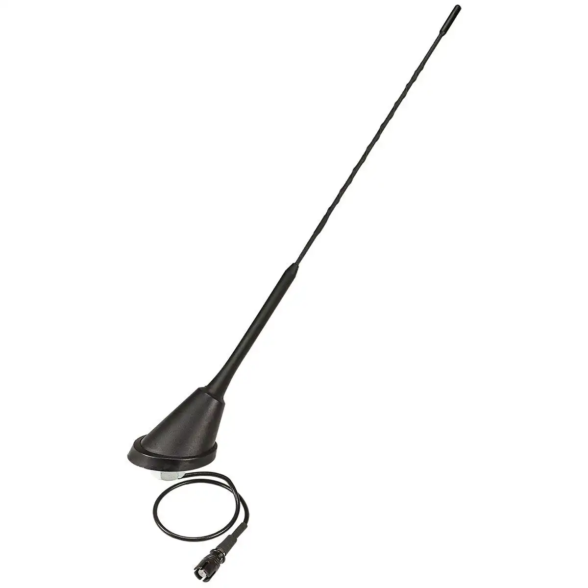 KFZ Antenne Dachantenne 16V Verstärker RAKU 2 II kompatibel mit VW Golf Passat Lupo Polo Anti Noise Stab 40cm 60 Grad