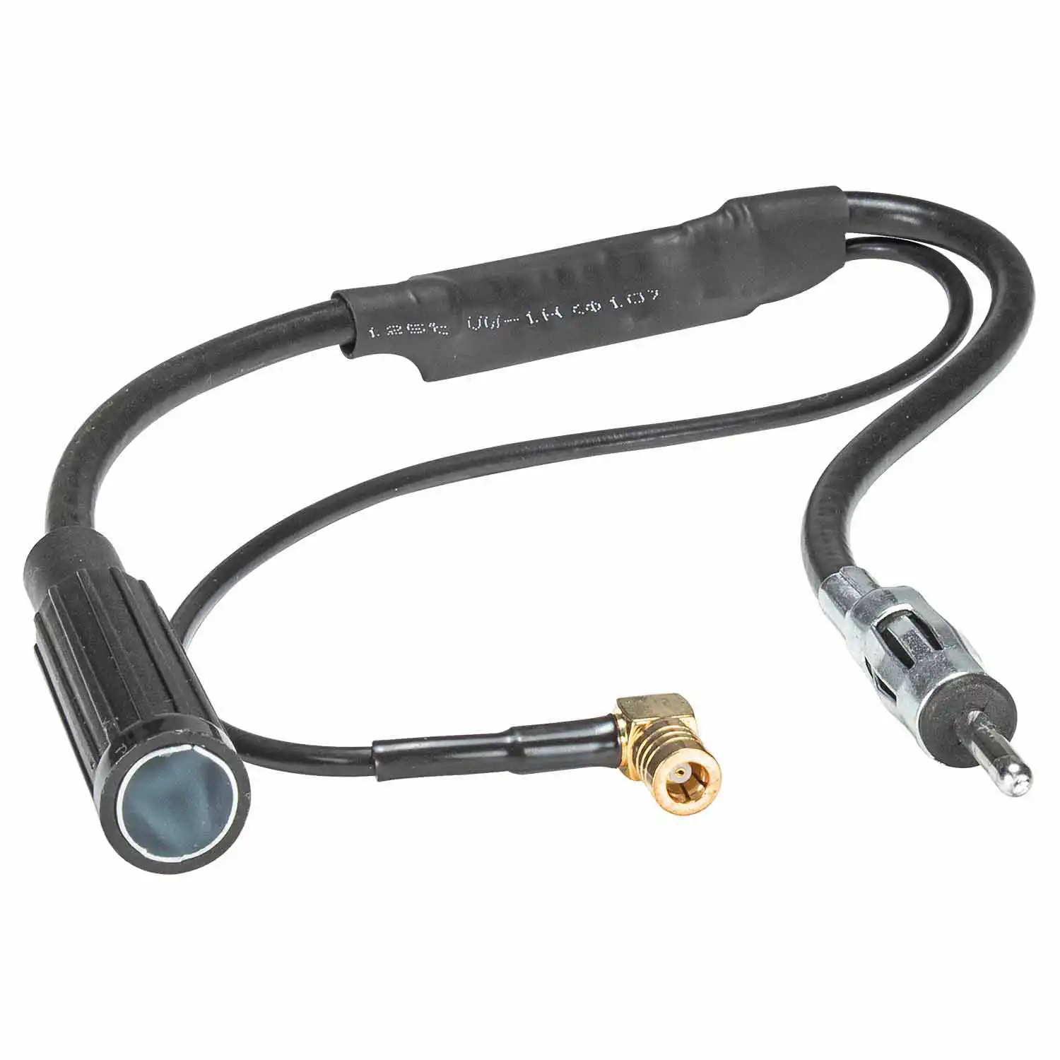 Auto Radio DAB+ UKW FM AM Antenne Splitter Adapter SMB Buchse + DIN Stecker auf DIN Kupplung kompatibel mit Alpine Blaupunkt Clarion Pioneer Kenwood Sony JVC Panasonic