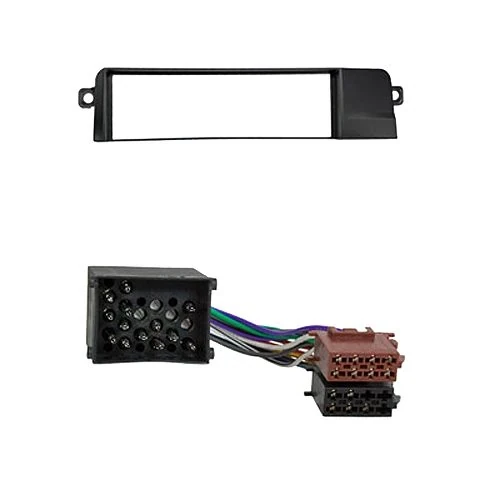 Radioeinbauset kompatibel mit BMW 3er (E46) 1-DIN schwarz Profiversion